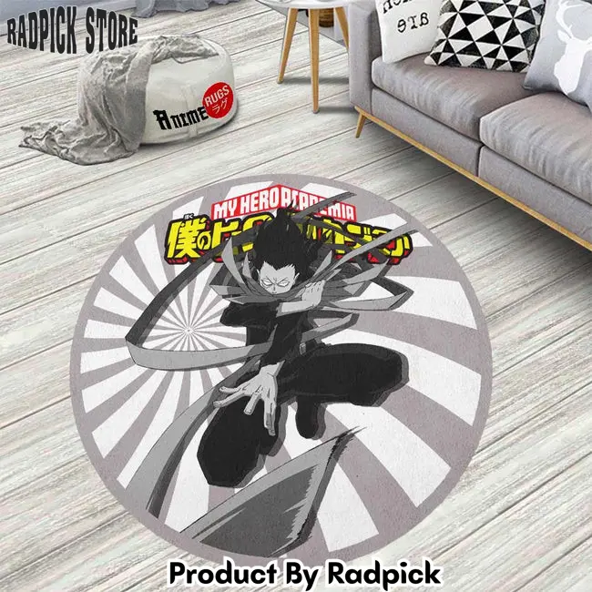 Shouta aizawa round rug custom my hero academia anime circle carpet  rp0000760